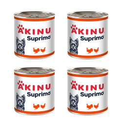 Akinu SUPRIMO Mleté s krůtím konzerva pro psy 400 g MTP 4 ks