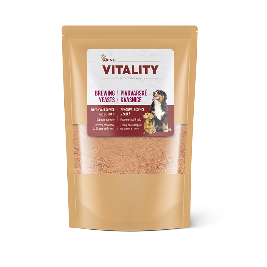 Akinu VITALITY doplněk stravy pro psy pivovarské kvasnice 500 g