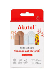Akutol Nanonáplast ChitoFib® rodinné balení 25 ks