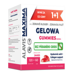 Alavis Maxima Gelowa Gummies jahoda 120 tablet + 60 kapslí