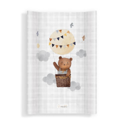 Albero Mio Přebalovací podložka na postýlku, tvrdá, 70×47 cm, Medvěd v balónu