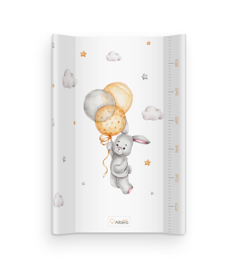 Albero Mio Přebalovací podložka na postýlku, tvrdá, 70×47 cm,  Zajíček