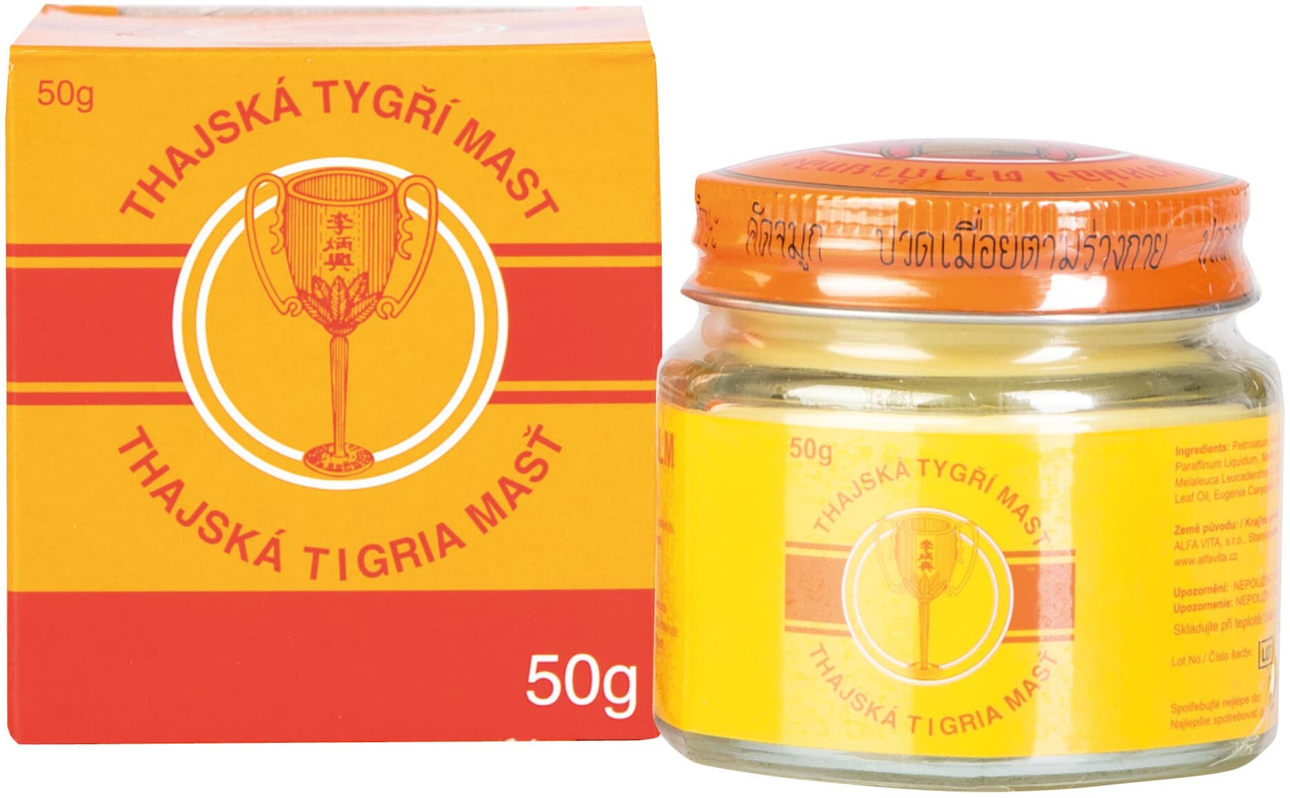ALFA VITA Thajská tygří mast Golden Cup Balm 50 g