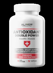 ALIVER Antioxidant Double Power, Astaxanthin+Resveratrol 60 kapslí