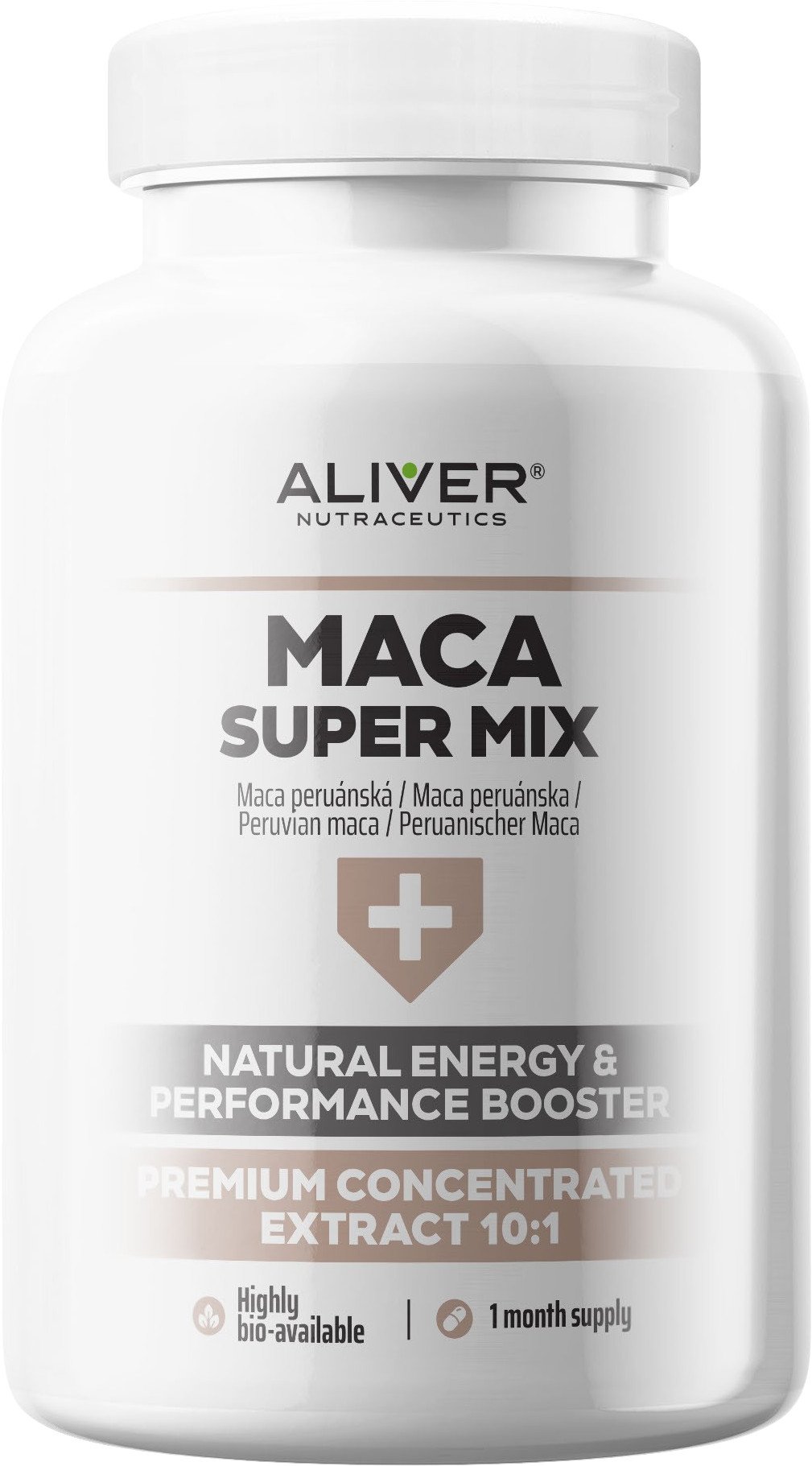 ALIVER Maca super mix 120 kapslí