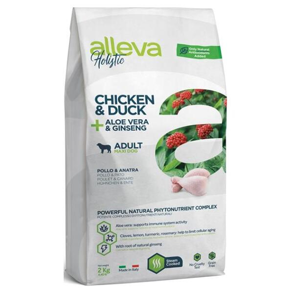 ALLEVA Holistic Adult Maxi Chicken&Duck granule pro psy 2 kg