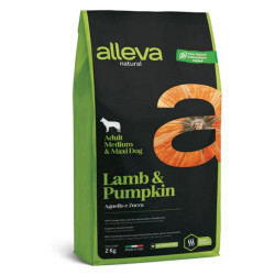 ALLEVA Natural Adult Medium/Maxi Lamb&Pumpkin granule pro psy 2 kg
