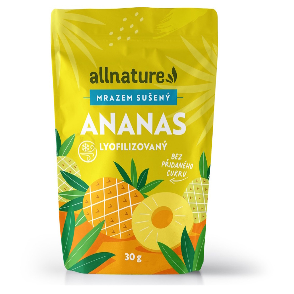ALLNATURE Ananas sušený mrazem kousky 30 g