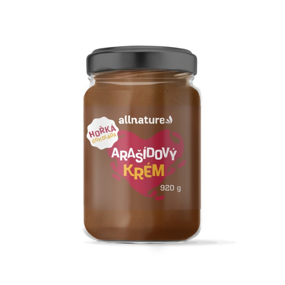 ALLNATURE Arašídové krém s hořkou čokoládou 920 g