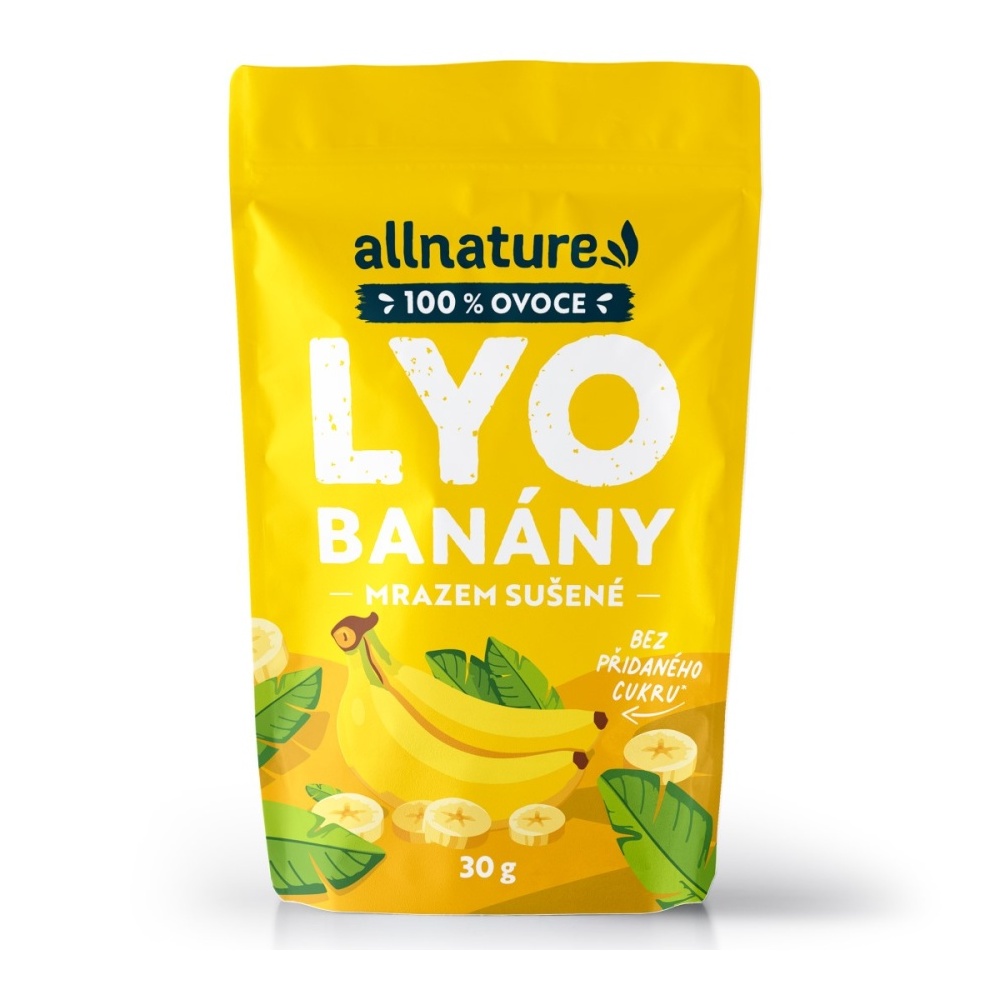 Allnature Banán sušený mrazem 30 g