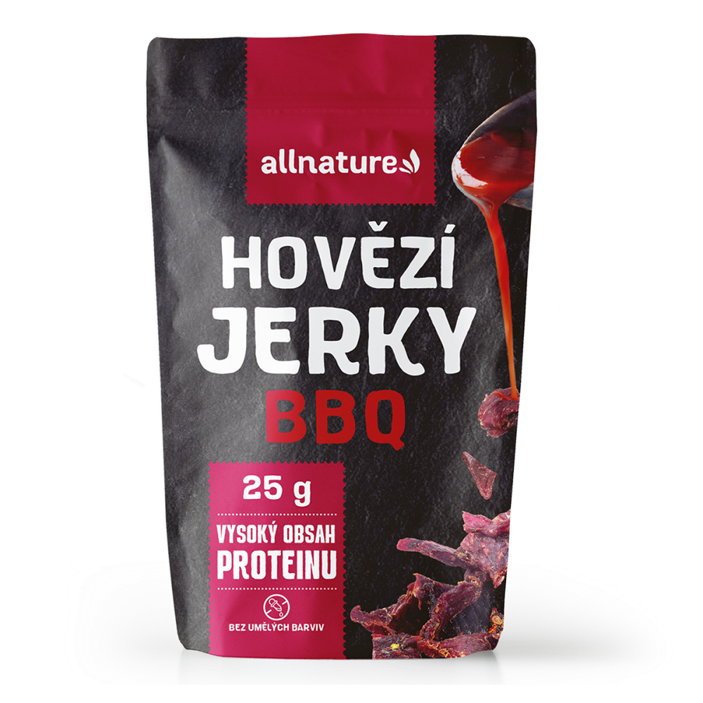 ALLNATURE Beef bbq jerky sušené maso 25 g