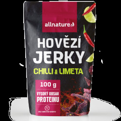 ALLNATURE BEEF Chilli & Lime Jerky sušené maso 100 g