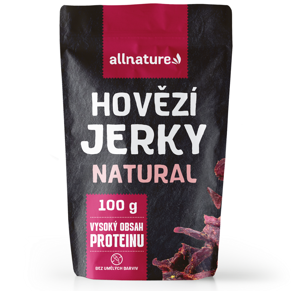 ALLNATURE Beef natural Jerky sušené maso 100 g