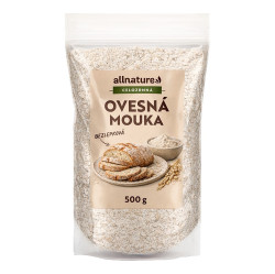 ALLNATURE Bezlepková ovesná mouka celozrnná 500 g