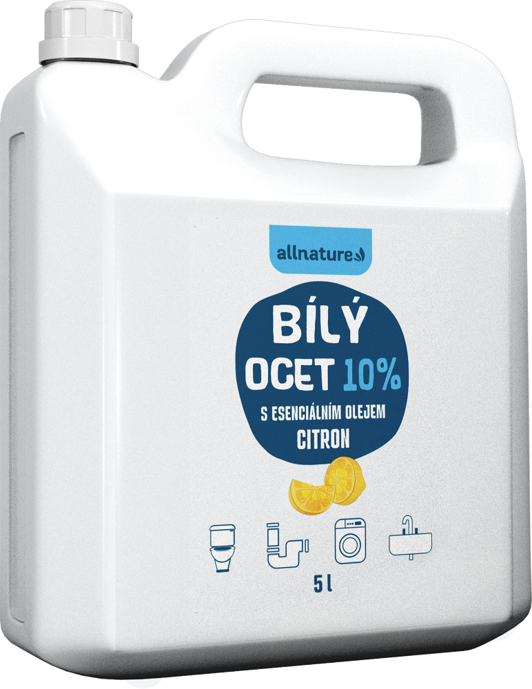 ALLNATURE Bílý ocet 10 % s vůní citrónu 5 l