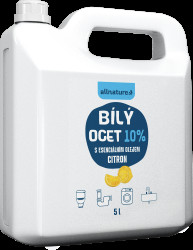 ALLNATURE Bílý ocet 10 % s vůní citrónu 5 l