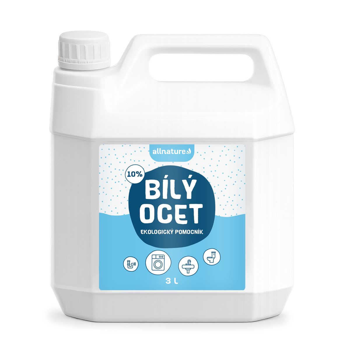 Allnature Bílý ocet 10% 3 l