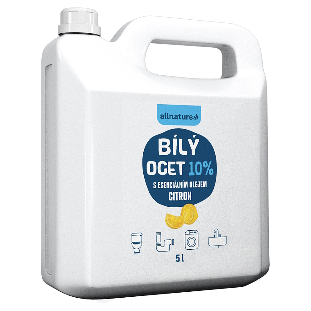 ALLNATURE Bílý ocet 10 % s vůní citrónu 5 l