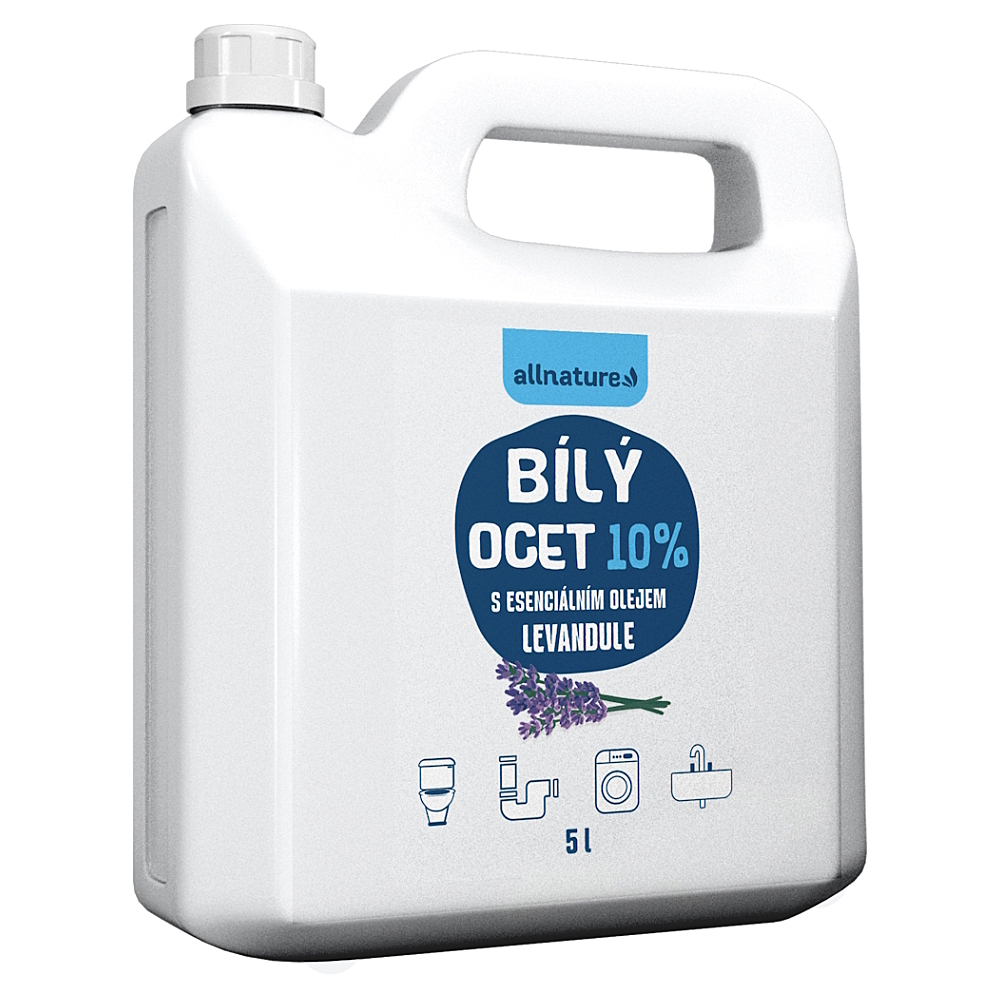 ALLNATURE Bílý ocet 10 % s vůní levandule 5 l