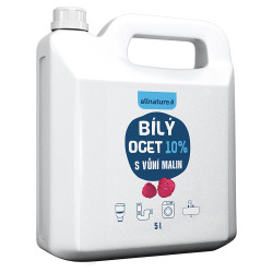 ALLNATURE Bílý ocet 10 % s vůní malin 5 l