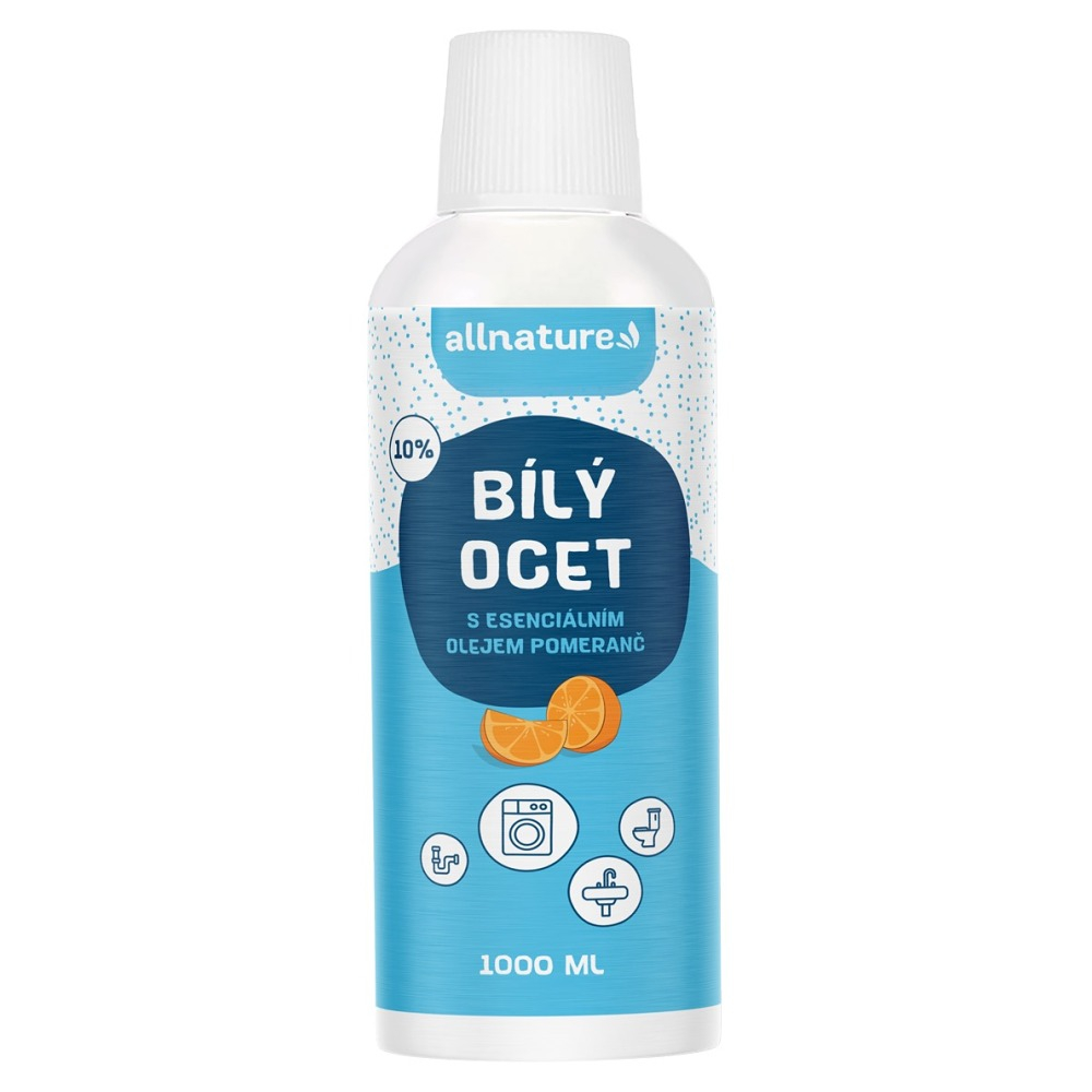 ALLNATURE Bílý ocet 10% s vůní pomeranče 1000 ml