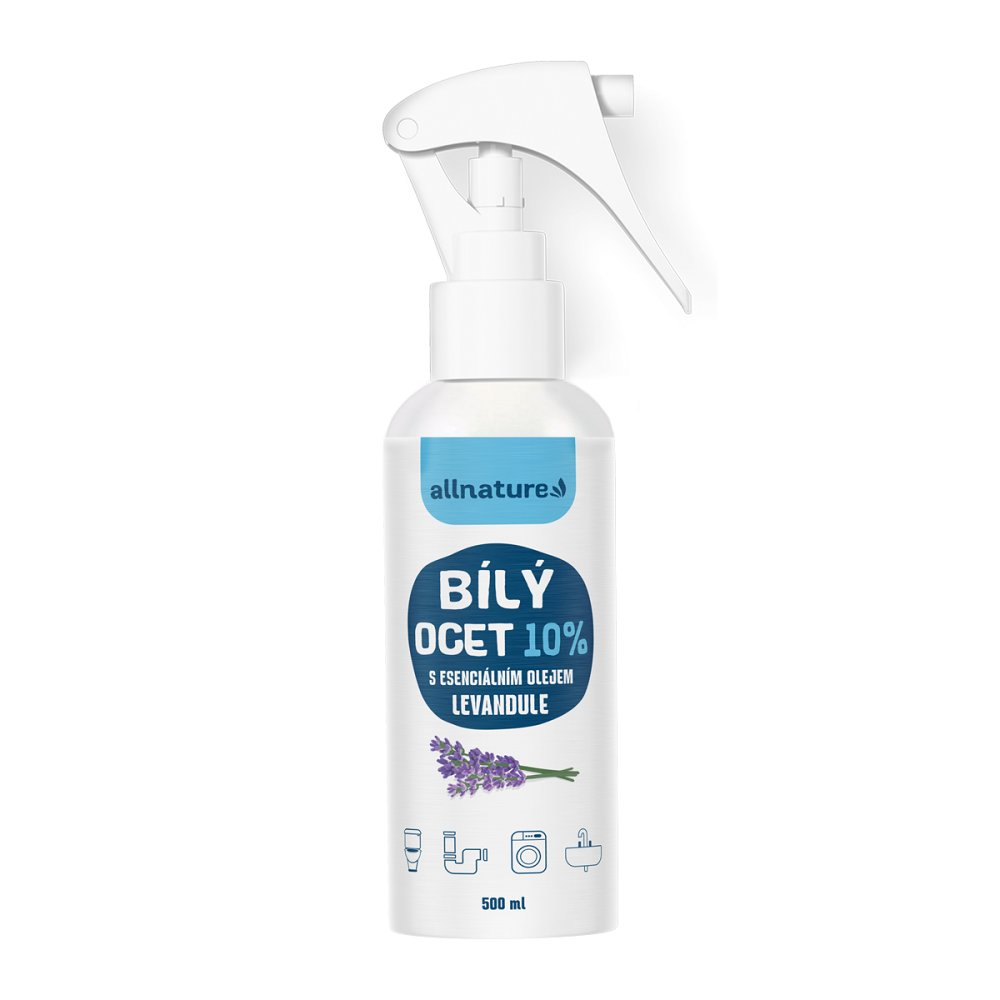ALLNATURE Bílý ocet sprej 10 % levandule 500 ml