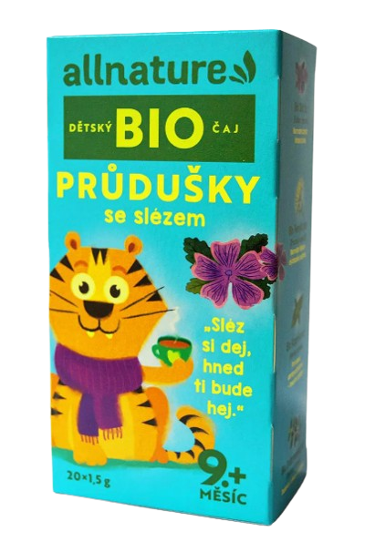 ALLNATURE BIO Dětský čaj Průdušky se slézem 20 x 1.5 g