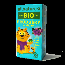 Allnature BIO Průdušky se slézem dětský čaj 20x1,5 g