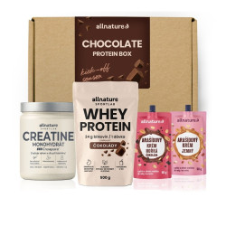 Allnature Chocolate Protein Box 4 ks