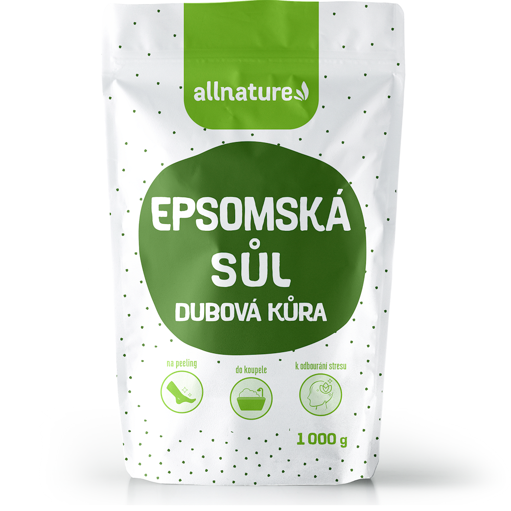 ALLNATURE Epsomská sůl Dubová kůra 1000 g