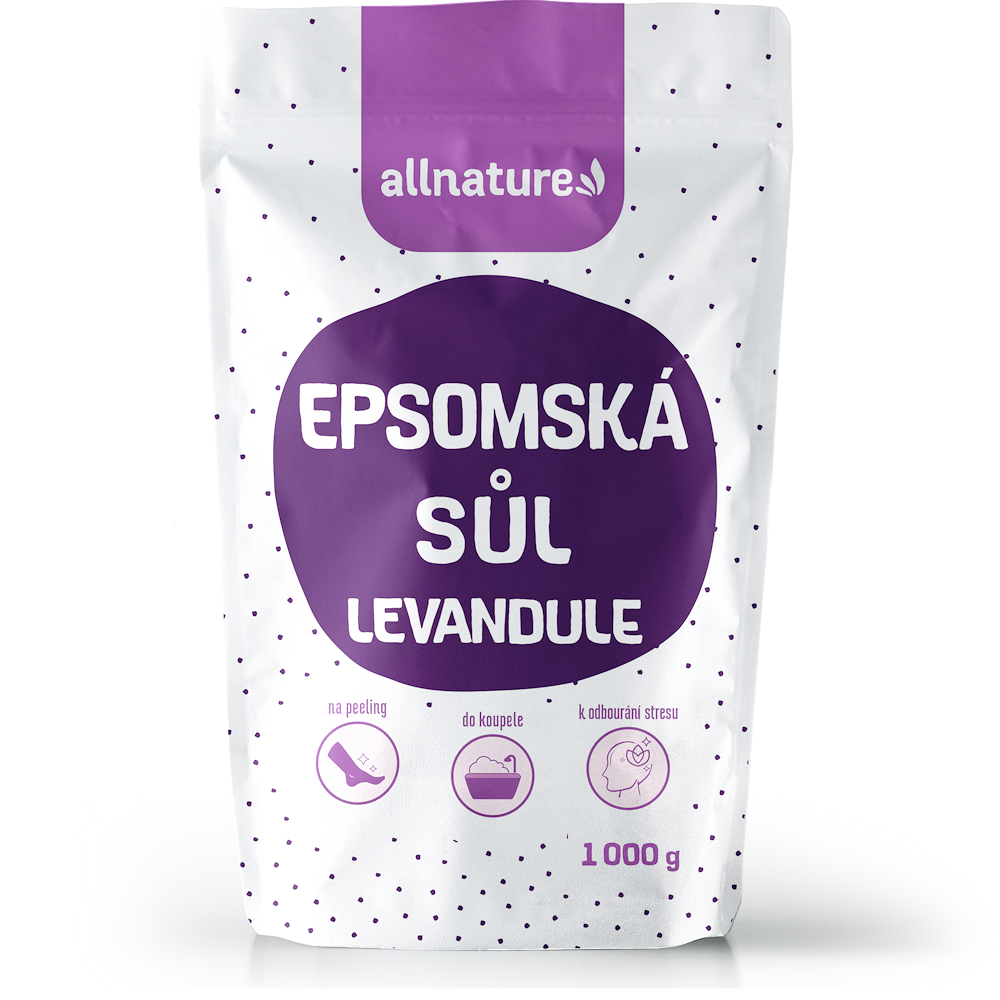 ALLNATURE Epsomská sůl Levandule 1000 g
