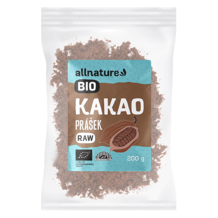 ALLNATURE Kakaový prášek RAW 200 g BIO
