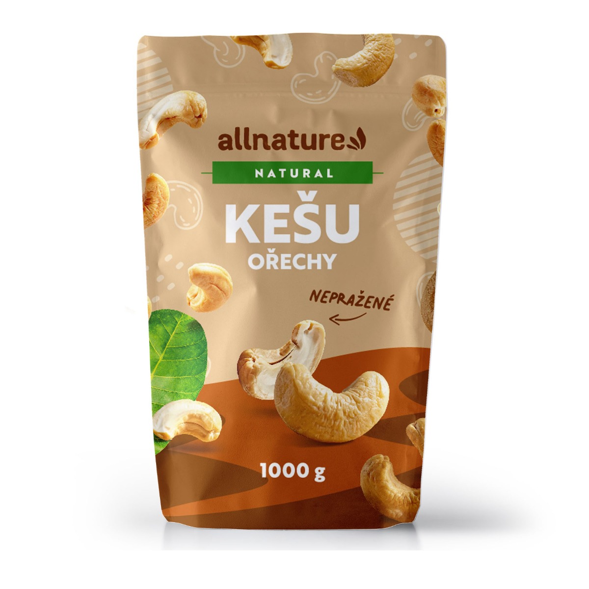 Allnature Kešu jádra nepražená 1000 g