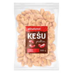 ALLNATURE Kešu v medu a chilli 500 g
