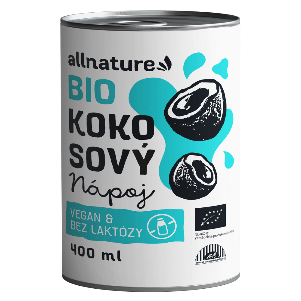 ALLNATURE Kokosové mléko BIO 400 ml