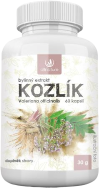 ALLNATURE Kozlík bylinný extrakt 60 kapslí