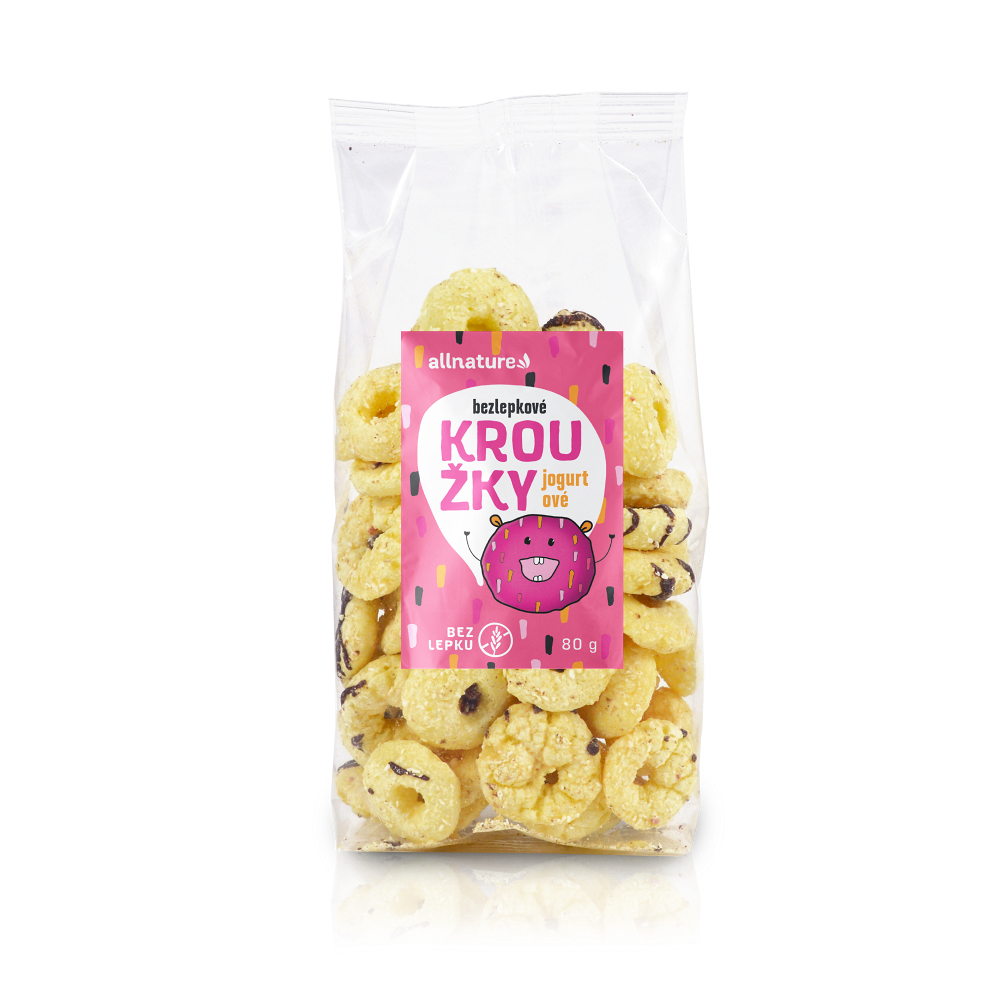 ALLNATURE Kroužky jogurtové 80 g