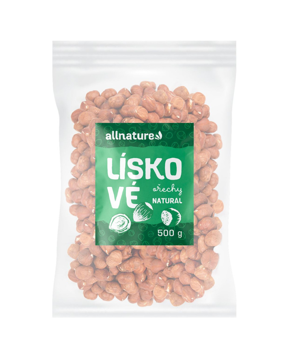 Allnature Lískové ořechy jádra 500 g