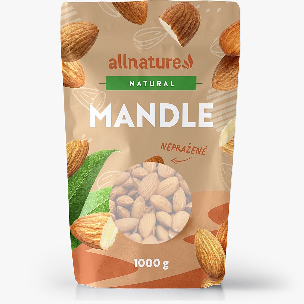ALLNATURE Mandle jádra natural 1000 g