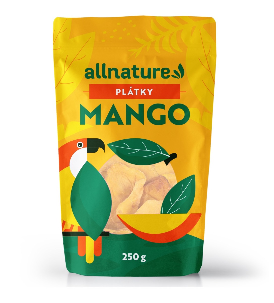 Allnature Mango sušené plátky 250 g