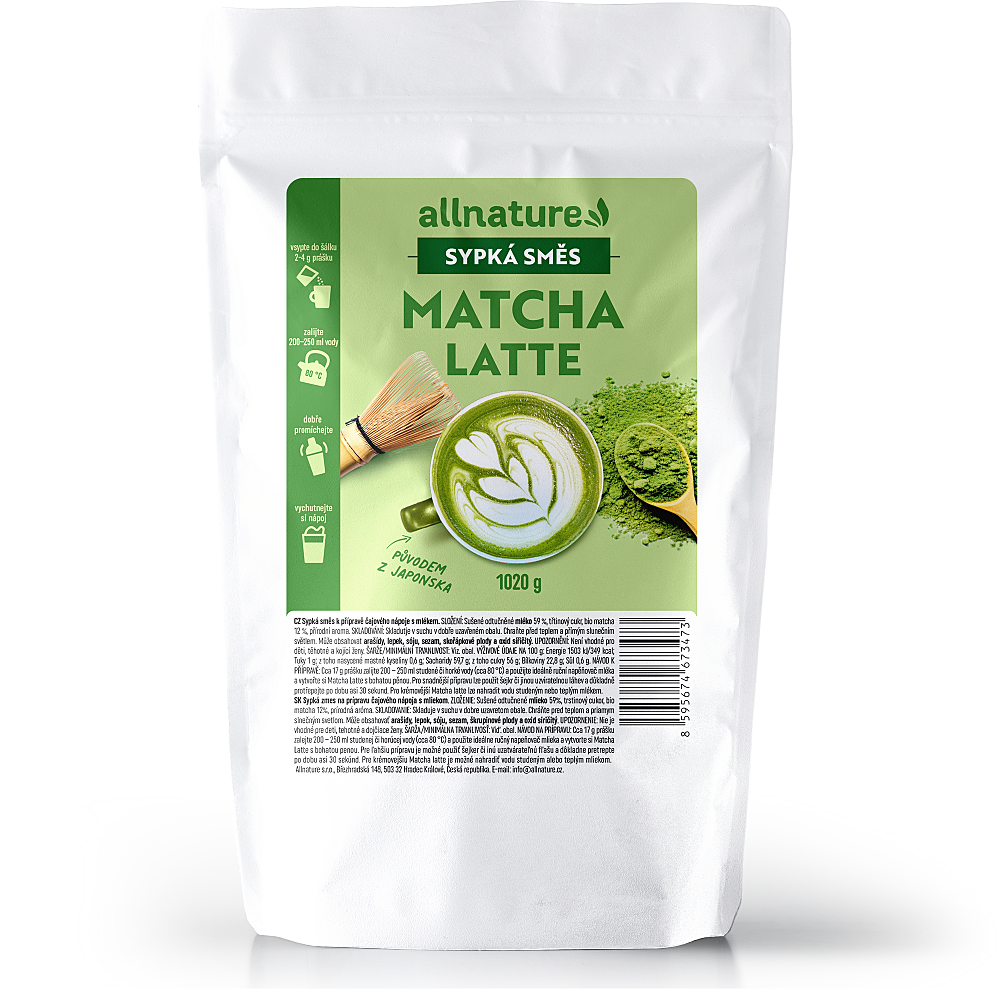 ALLNATURE Matcha latte 1020 g