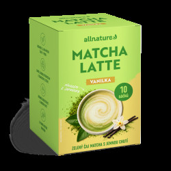 Allnature Matcha latte vanilka 10x17 g