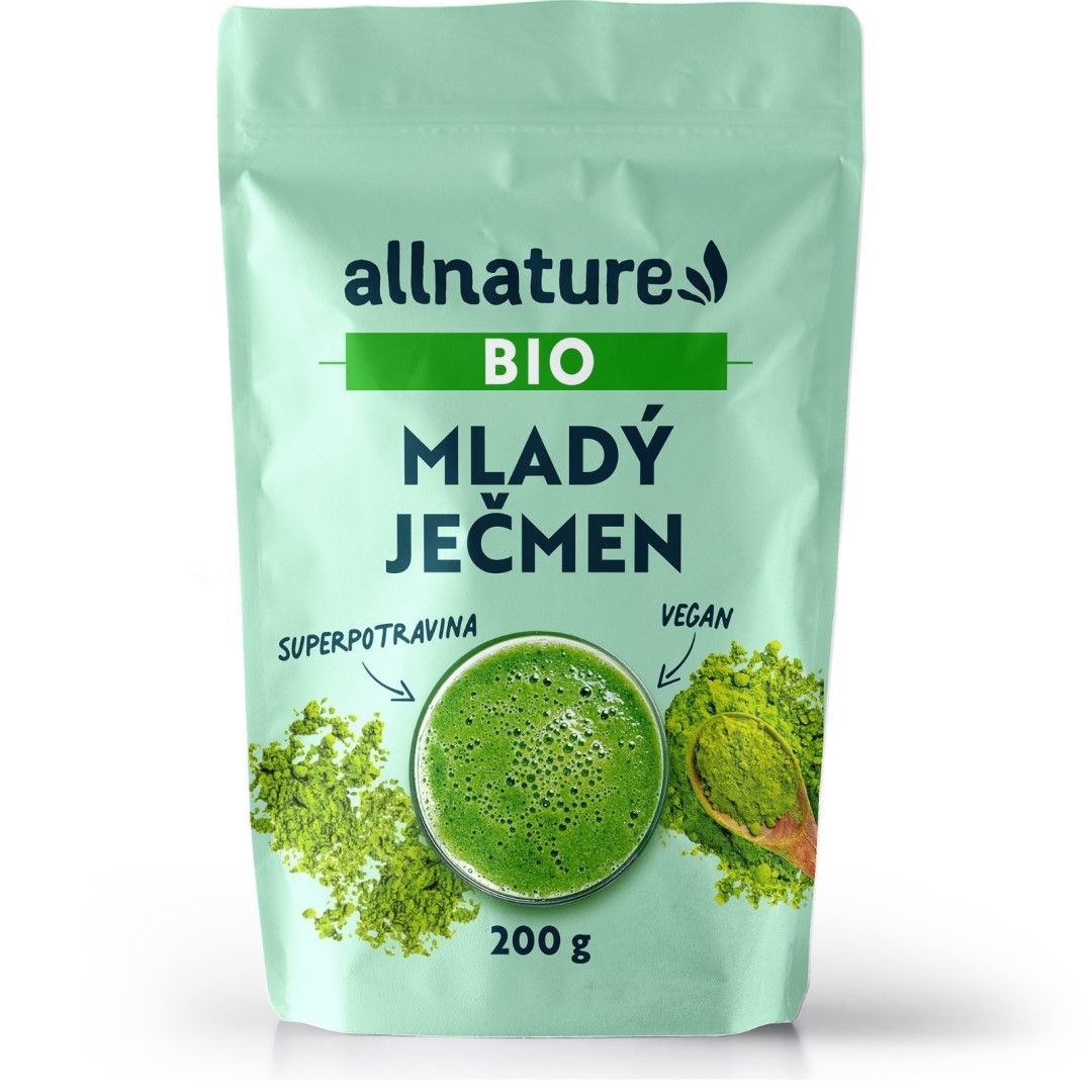 Allnature Mladý ječmen BIO 200 g