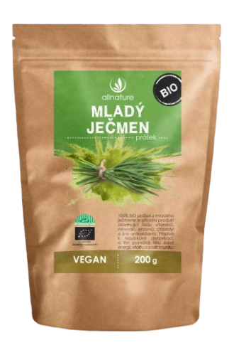 ALLNATURE Mladý ječmen prášek BIO 200 g