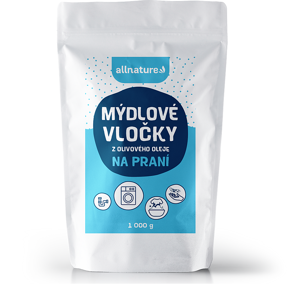 ALLNATURE Mýdlové vločky z olivového oleje 1000 g