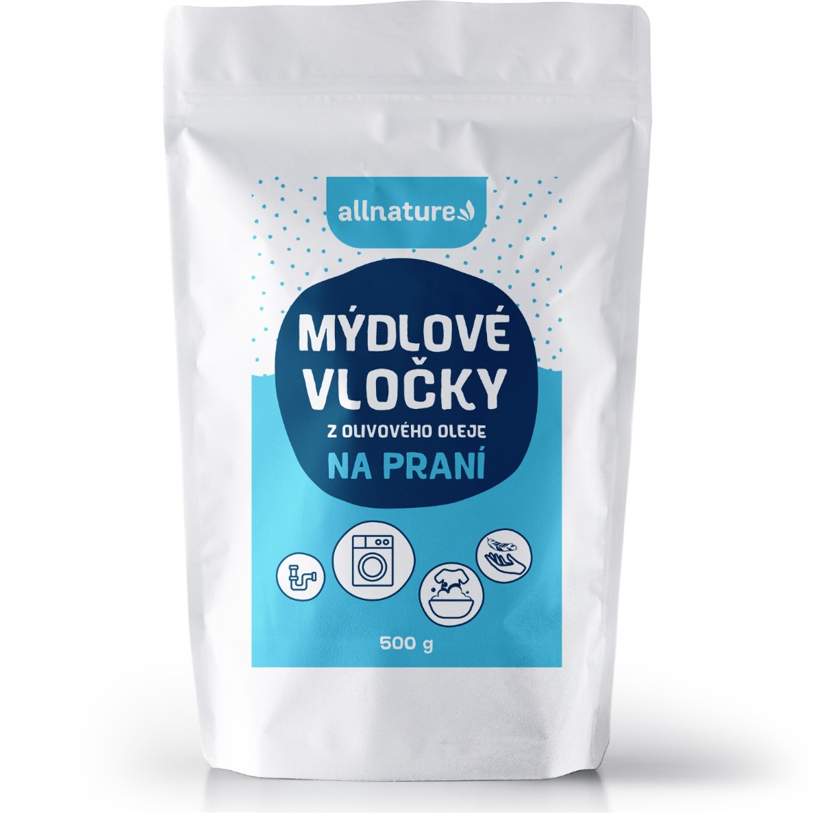 Allnature Mýdlové vločky z olivového oleje na praní 1000 g