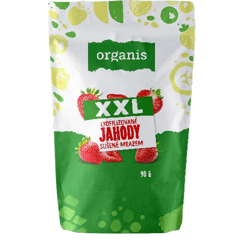 ALLNATURE Organis Jahody sušené mrazem XXL 90 g