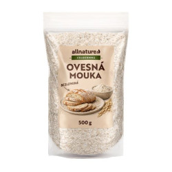 Allnature Ovesná mouka celozrnná bezlepková 500 g