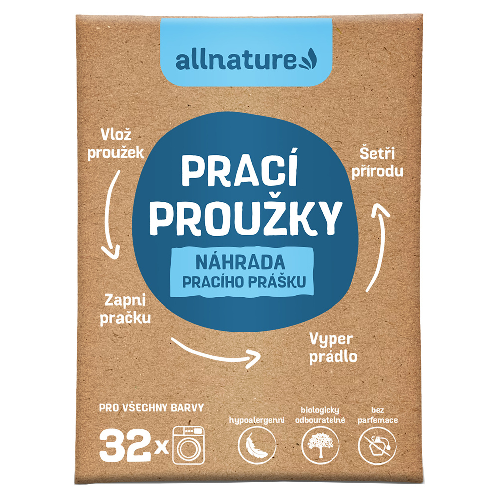 ALLNATURE Prací proužky 16 kusů 32 praní