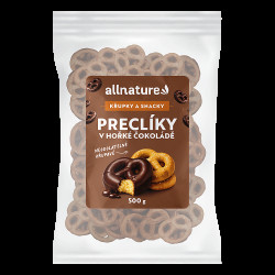 ALLNATURE Preclíky v hořké čokoládě 500 g